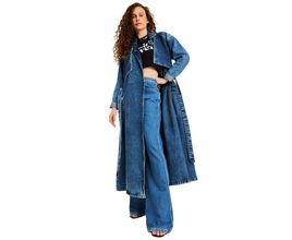 Trench Coat Jeans Reversa