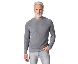 Casaco Reserva Tricot Raglan Canelado Mescla