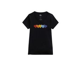 Camiseta Feminina Coracoes Reversa