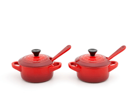 Kit 2 Potes Molhos & Condimentos Vermelho - Le Creuset