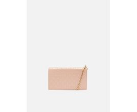 Clutch Nude Couro Tressê Pequena Silvia Braz - Arezzo