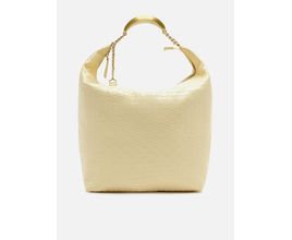 Bolsa Hobo Amarela Couro Tressê Grande Silvia Braz - Arezzo