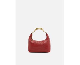 Bolsa Hobo Vermelha Couro Tressê Pequena Silvia Braz - Arezzo