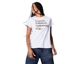 Camiseta Estampada Deusa Rainha Poderosa Reversa