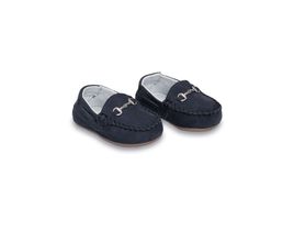 Mocassim de Bebê Masculino Couro Bridão