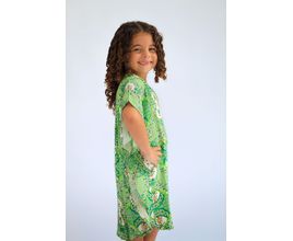 Vestido Saida Ket Azulejaria Infantil