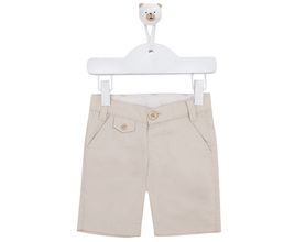 Bermuda De Bebê Masculina Sarja - Kaki