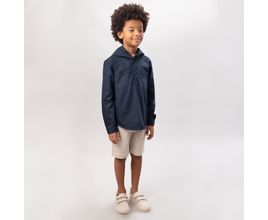 Bermuda Chino Infantil Masculina - Kaki