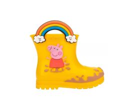 Galocha Infantil Mini Melissa Welly+Peppa Pig BB - Amarelo