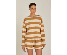 Blusa Stripes Natural/Avela - Lenny Niemeyer