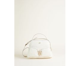 Bolsa Média Couro Bolsos Frontais- Off White - U