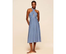 Vestido Midi Estampado Montevidéu