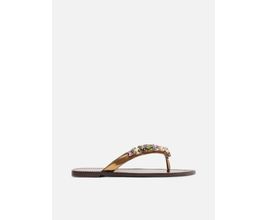 Rasteira Bronze Flip Flop Pedrarias - Arezzo