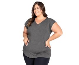 Camiseta Trinys Fluidity Essential A-874 Plus Size Feminina