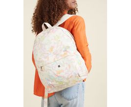 Mochila Tecido Estampado Floral Neon