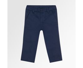 Calça Chino De Bebê Masculina Com Bolso - Azul Marinho