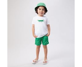 Conjunto De Bebê Masculino Estampa Jacaré - Verde