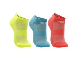 Kit Meia Olympikus Neon Invisível Poliamida Unissex