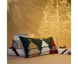Capa De Almofada Bordada Xmas Trees - Trousseau