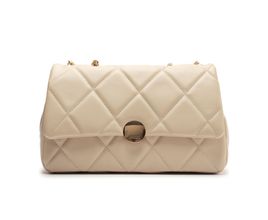 Bolsa Tiracolo Grande Matelassê Shoulder Off-White - Arezzo