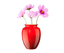 Vaso 15Cm / 1L Clc - Vermelho