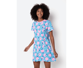 Camisola Manga Curta Algodão Feminina Stitch - Puket