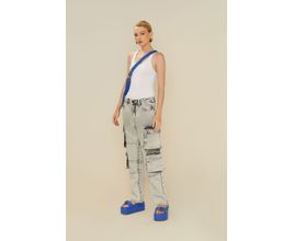 Calça Jeans Black Cargo