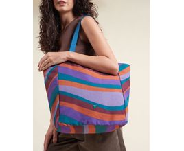 Bolsa Grande Estampa Ondas