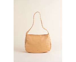 Bolsa Média Couro Rebites Laterais