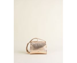Bolsa Pequena Couro Metalizado