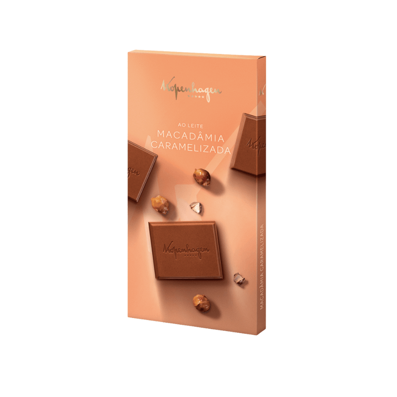 Tablete Kopenhagen Ao Leite Com Macadamia Caramelizada 100g