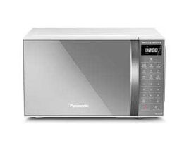 Micro-ondas de Mesa Panasonic com 21 Litros de Capacidade Branco com Porta Espelhada - NN-ST27LWRU