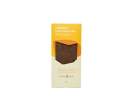 Barra de Chocolate ao Leite Cacau Noir Crocante Caramelo Flor de Sal 90g