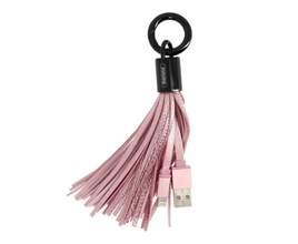 Cabo USB Remak Lightning Chaveiro Pink