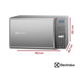 Micro-ondas Electrolux com 27 Litros de Capacidade e Função Tira Odor Prata - MS37R