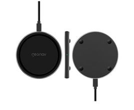 Carregador por Indução Compatível com Smartphones Padrão Qi Cinza Escuro - Geonav - QI10WG