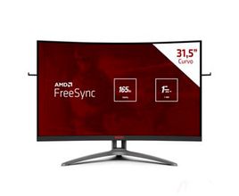 Monitor Gamer 31,5" AOC Agon Curved Widescreen LED de 165Hz e 1ms, Painel VA, FreeSync - AG323FCXE