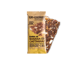 Barra de Cereal Uncooked Banana com Castanhas Vegano 30g