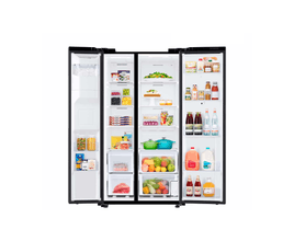 Geladeira Side by Side Family Samsung de 02 Portas Frost Free, 585 Litros, Painel Eletrônico, Inox e Preto - RS58T5561B1