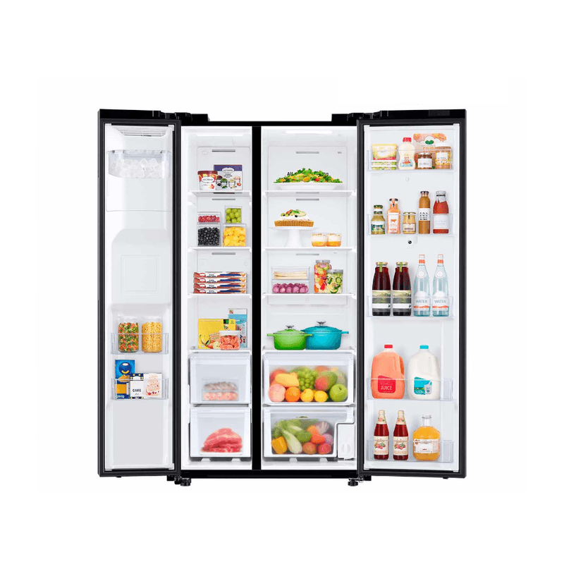 Geladeira-Side-by-Side-Family-Samsung-de-02-Portas-Frost-Free-585-Litros-Painel-Eletronico-Inox-e-Preto---RS58T5561B1