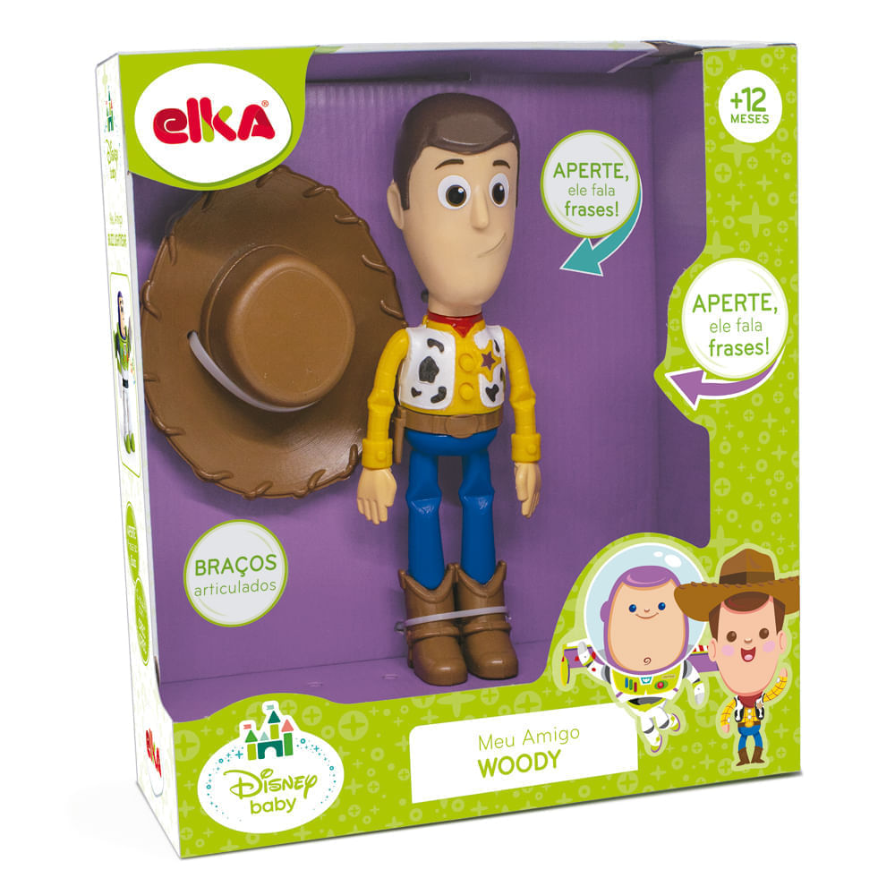 Boneco Articulado Elka Disney Pixar Toy Story Meu Amigo Woody