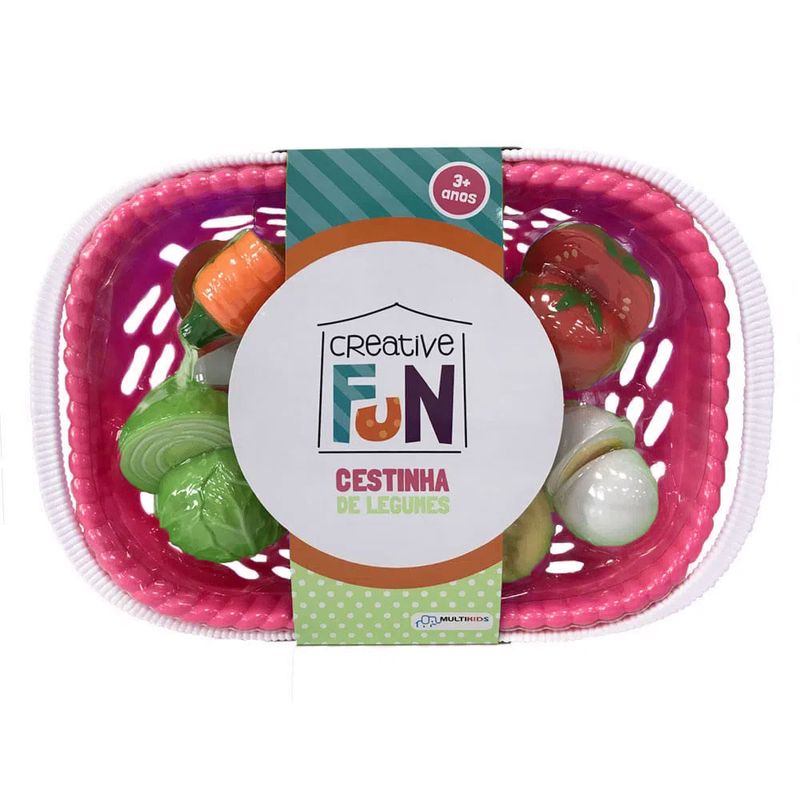 Kit Comidinha Infantil - Creative Fun - Super Feira Legumes - Multikids
