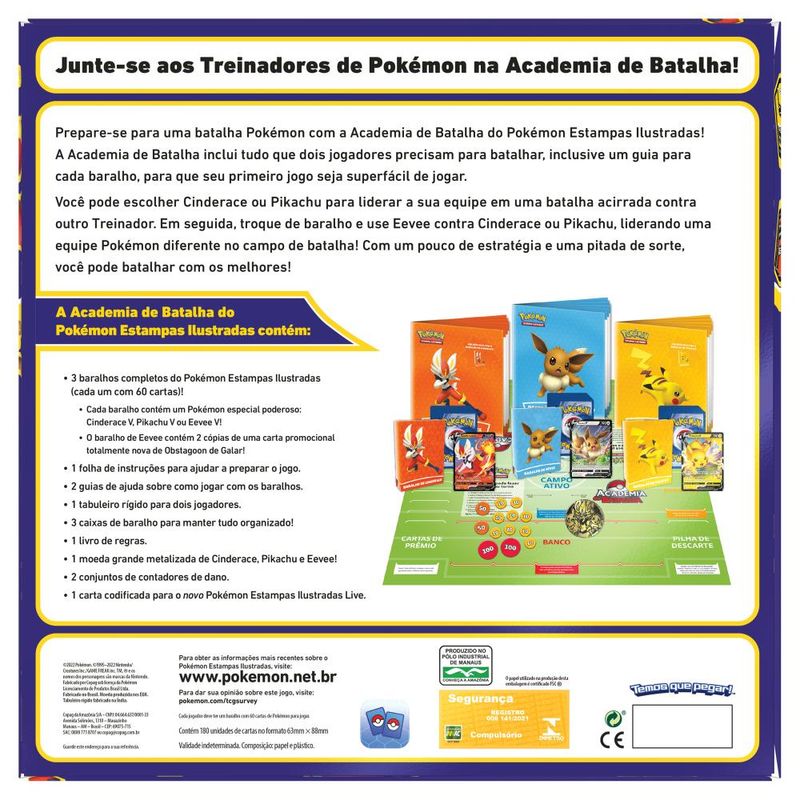 Brinquedos - Jogo Pokémon Academia de Batalha - Copag - Loja Virtual