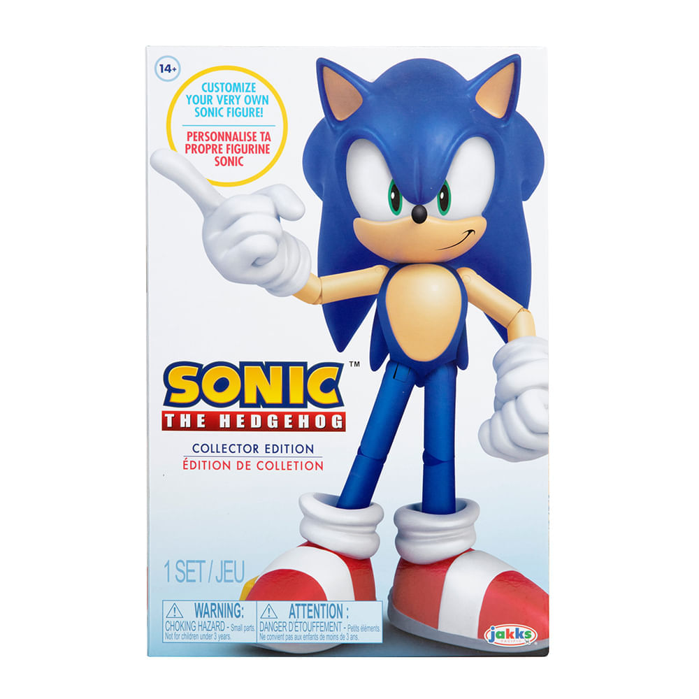 Novo Boneco Sonic 2 The Hedgenog Kit Colecionável Jakks