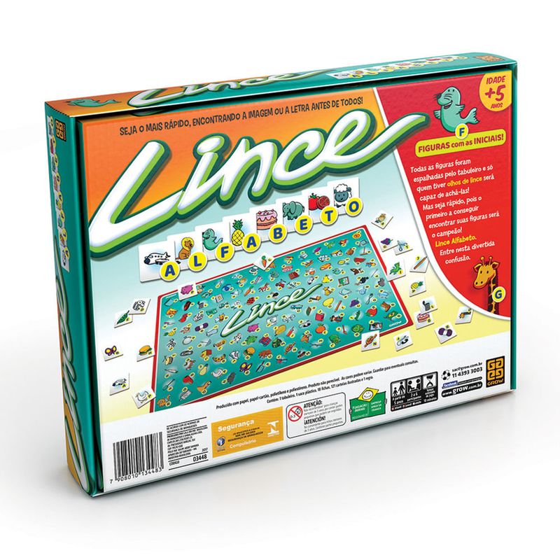 Jogo de Tabuleiro Lince - Loja Grow