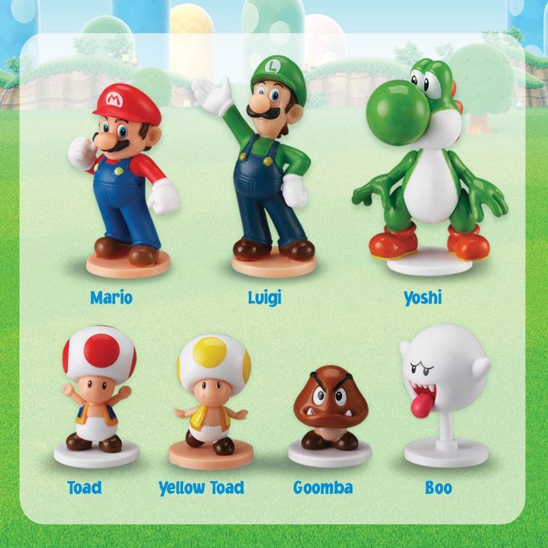 Conjunto De Mini Figuras - Super Mario - Jogo Do Equilíbrio