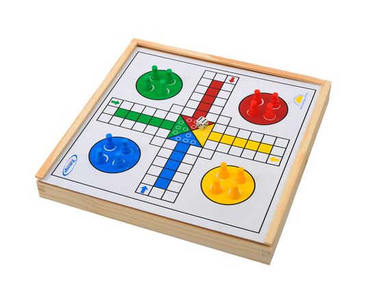 Jogo Dama e Ludo Madeira - Xalingo