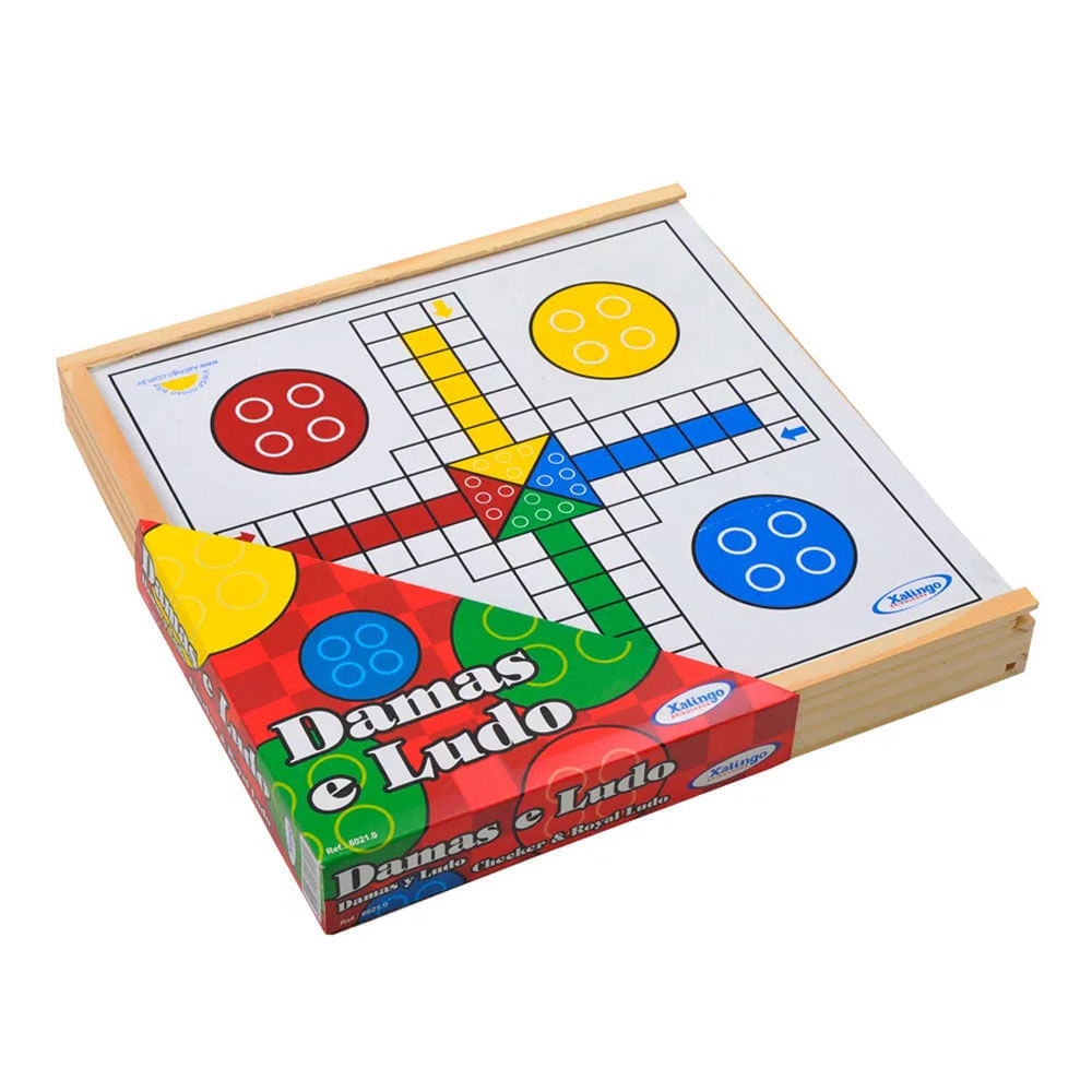 Jogo Dama e Ludo Madeira - Xalingo