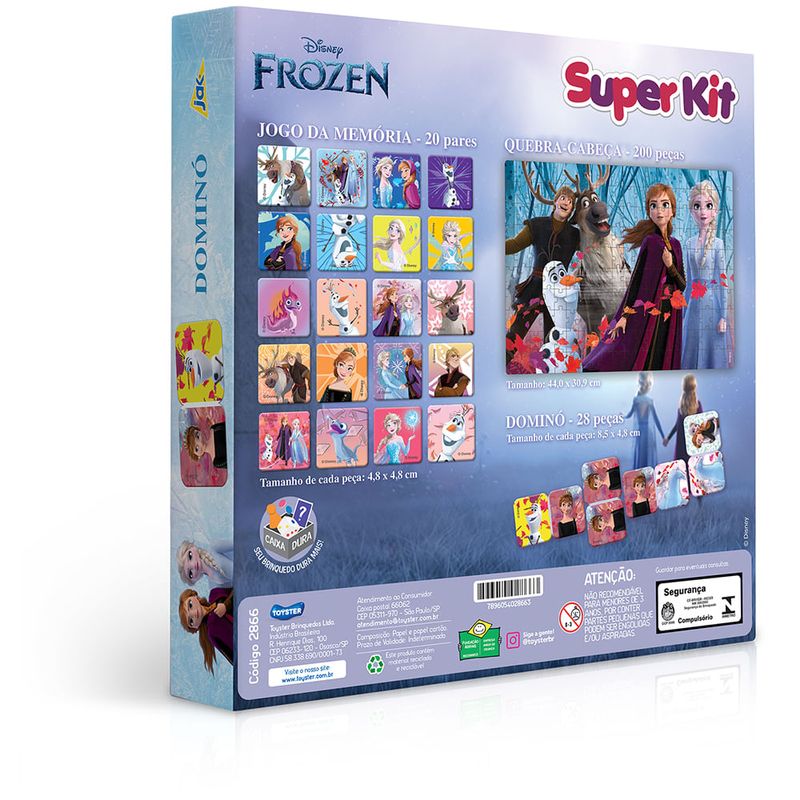 Super Kit Jogos 3 em 1 Princesas Disney - Toyster