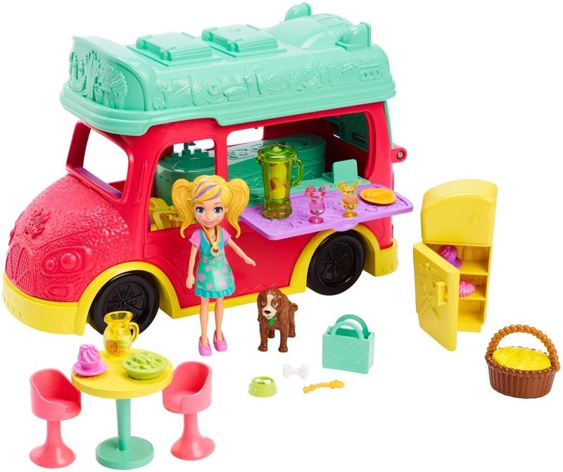 Mini Boneca - Polly Pocket - Polly com Veículo - Carro de